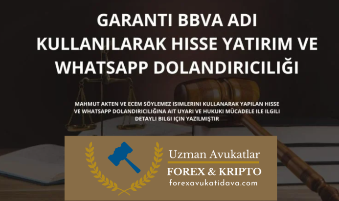Garanti BBVA Hisse Yatırım ve Whatsapp Dolandırıcılığı